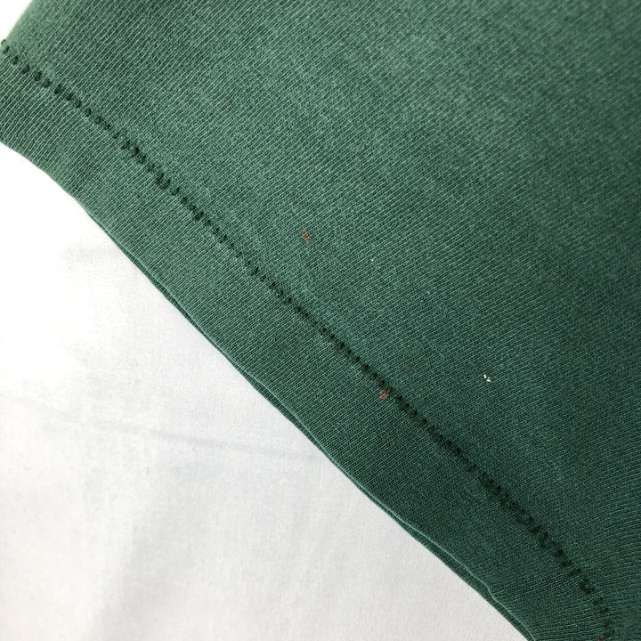 90'S Disney Designs MICKEY MOUSE character print T-shirt, Made in USA, Men's size L equivalent, Vintage cotton Green type dark green Vintage Second Hand