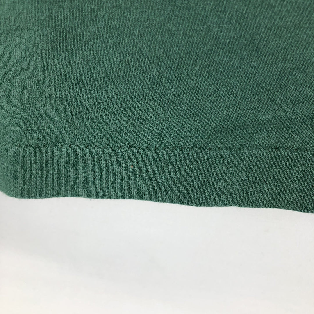 90'S Disney Designs MICKEY MOUSE character print T-shirt, Made in USA, Men's size L equivalent, Vintage cotton Green type dark green Vintage Second Hand