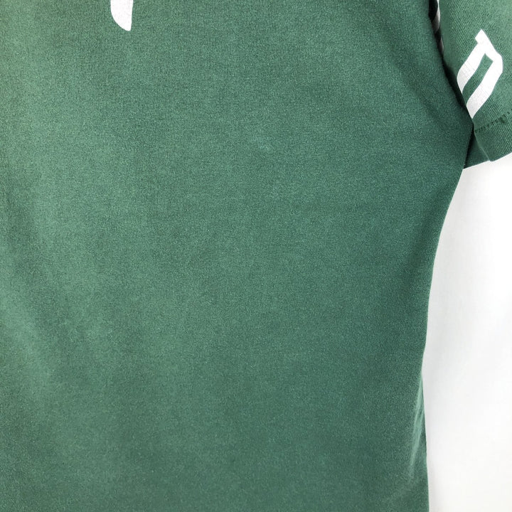90'S Disney Designs MICKEY MOUSE character print T-shirt, Made in USA, Men's size L equivalent, Vintage cotton Green type dark green Vintage Second Hand