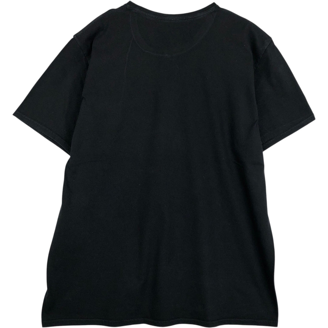 EVANGELION Evangelion Anime Character Print T-Shirt Men's XL cotton black type Vintage Second Hand