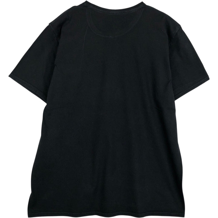 EVANGELION Evangelion Anime Character Print T-Shirt Men's XL cotton black type Vintage Second Hand