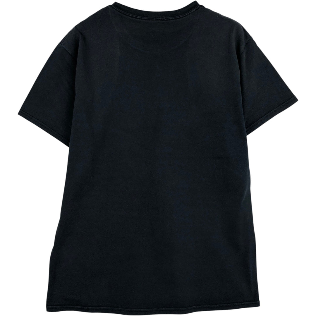 DEATH NOTE Anime Character Print T-Shirt Men's M Size cotton black type Vintage Second Hand