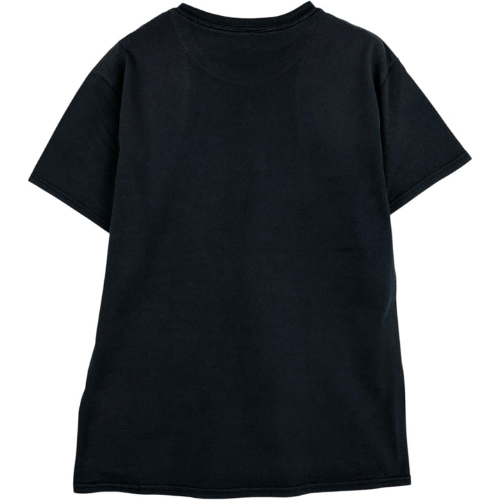 DEATH NOTE Anime Character Print T-Shirt Men's M Size cotton black type Vintage Second Hand