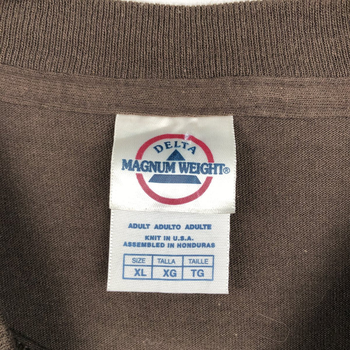2000'S Delta THE SIMPSONS character print T-shirt, men's size XL (approx.) cotton brown type Vintage Second Hand