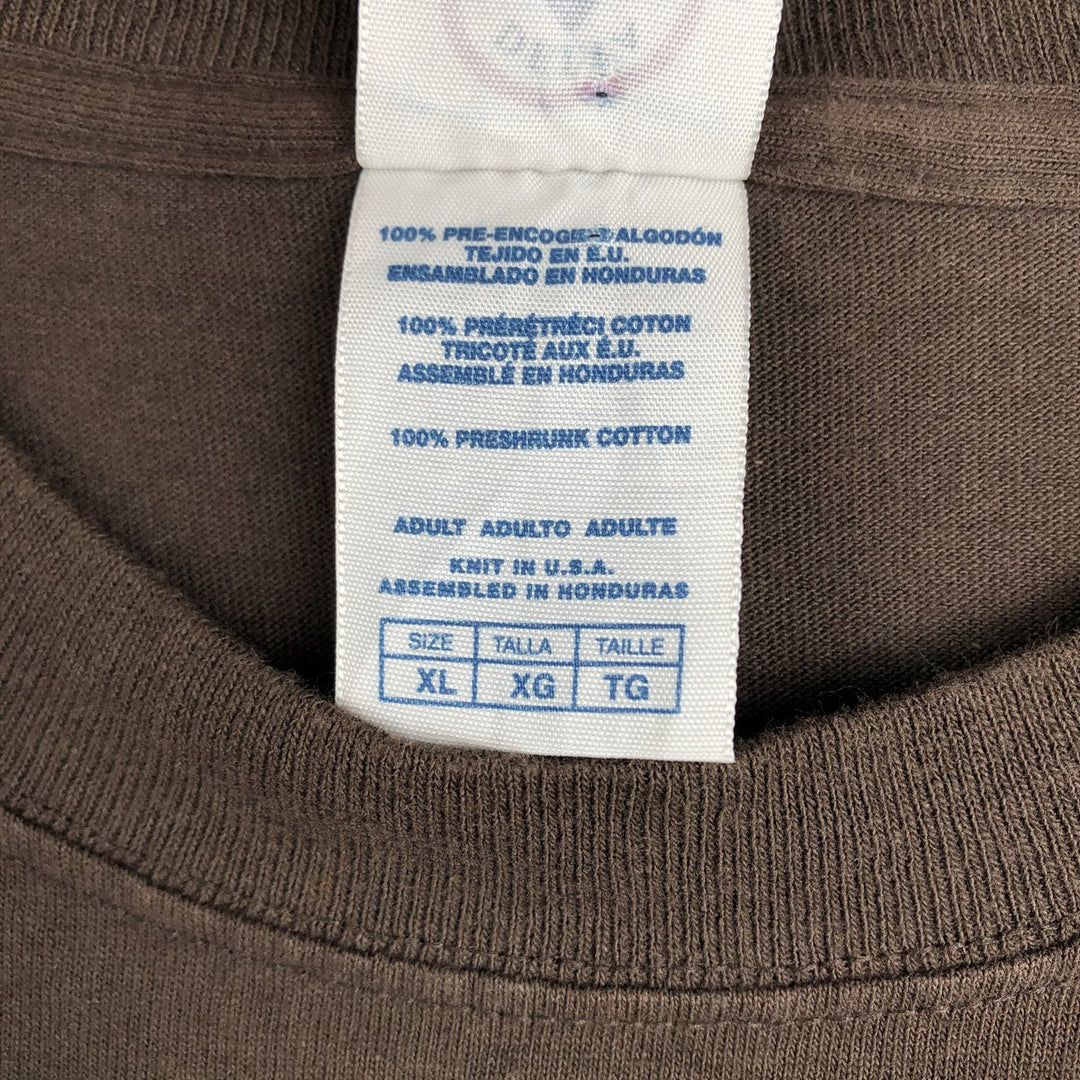 2000'S Delta THE SIMPSONS character print T-shirt, men's size XL (approx.) cotton brown type Vintage Second Hand