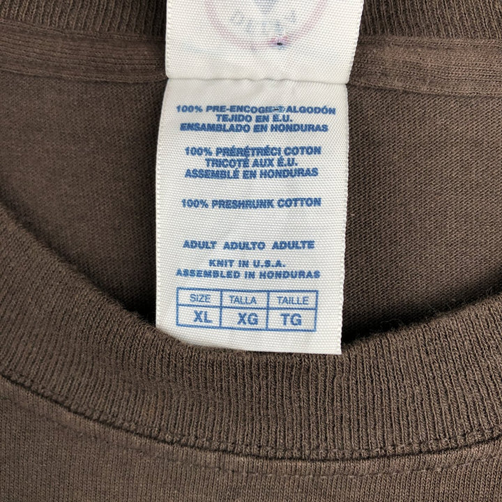 2000'S Delta THE SIMPSONS character print T-shirt, men's size XL (approx.) cotton brown type Vintage Second Hand