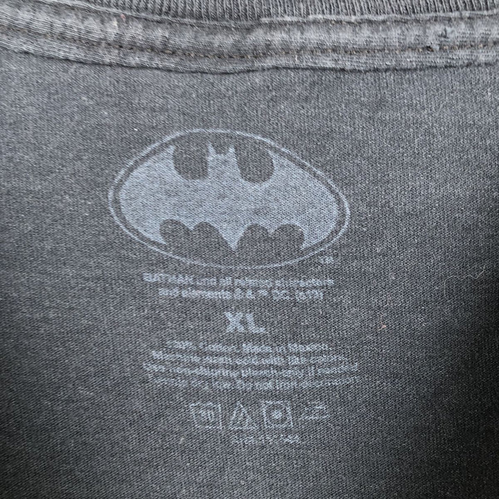 BATMAN Joker Character Print T-Shirt (Men's XL equivalent) unclear black type Vintage Second Hand
