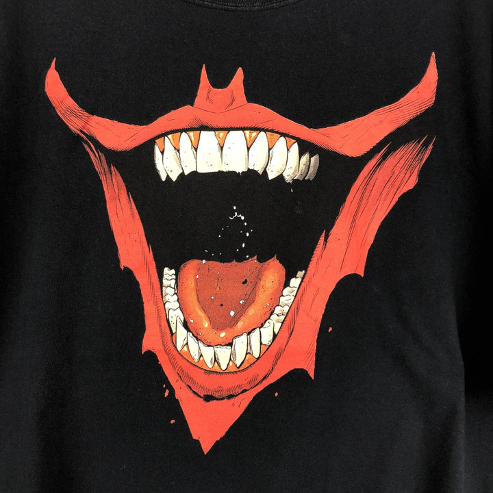 BATMAN Joker Character Print T-Shirt (Men's XL equivalent) unclear black type Vintage Second Hand