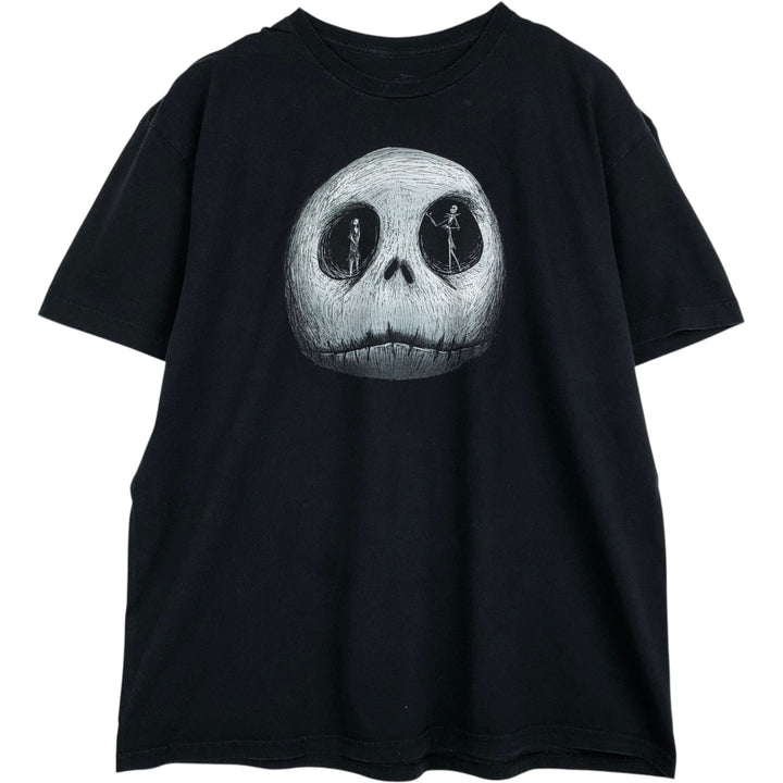 The Nightmare Before Christmas Character Print T-Shirt (Men's XL equivalent) unclear black type Vintage Second Hand