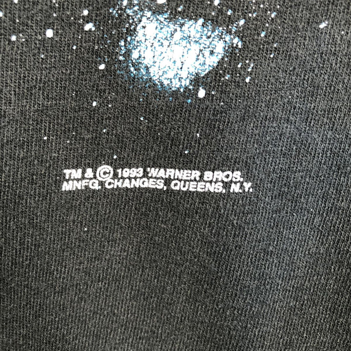 90'S Looney Tunes Marvin the Martian Character Print T-Shirt, Men's Size XL (Equivalent), Vintage unclear black type Vintage Second Hand