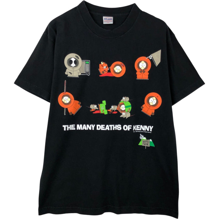 90'S HYLAND SOUTH PARK South Park Character Print T-Shirt, Made in Mexico, Men's Size L (approx.), Vintage cotton black type Vintage Second Hand