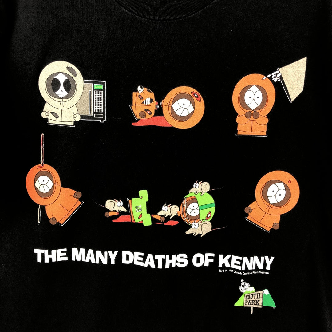 90'S HYLAND SOUTH PARK South Park Character Print T-Shirt, Made in Mexico, Men's Size L (approx.), Vintage cotton black type Vintage Second Hand