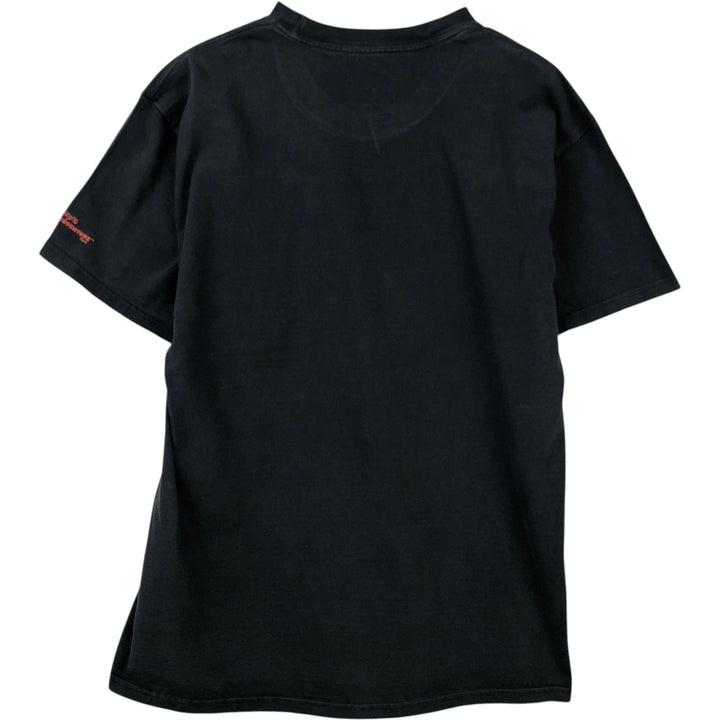 Walt Disney World Tower of Teller Character Print T-Shirt (Men's Size L) cotton black type Vintage Second Hand