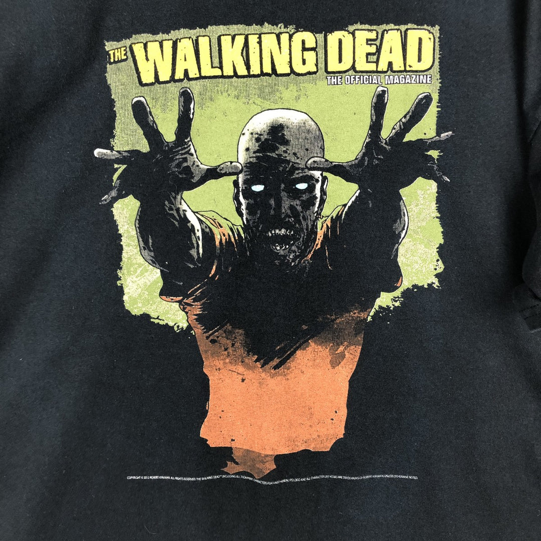 Gildan THE WALKING DEAD Movie T-Shirt (Men's XL equivalent) cotton black type Vintage Second Hand
