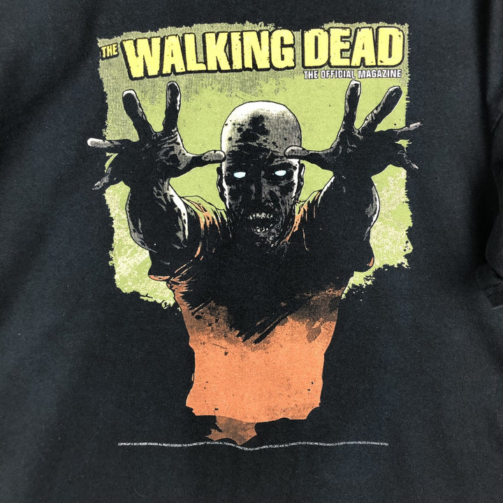 Gildan THE WALKING DEAD Movie T-Shirt (Men's XL equivalent) cotton black type Vintage Second Hand