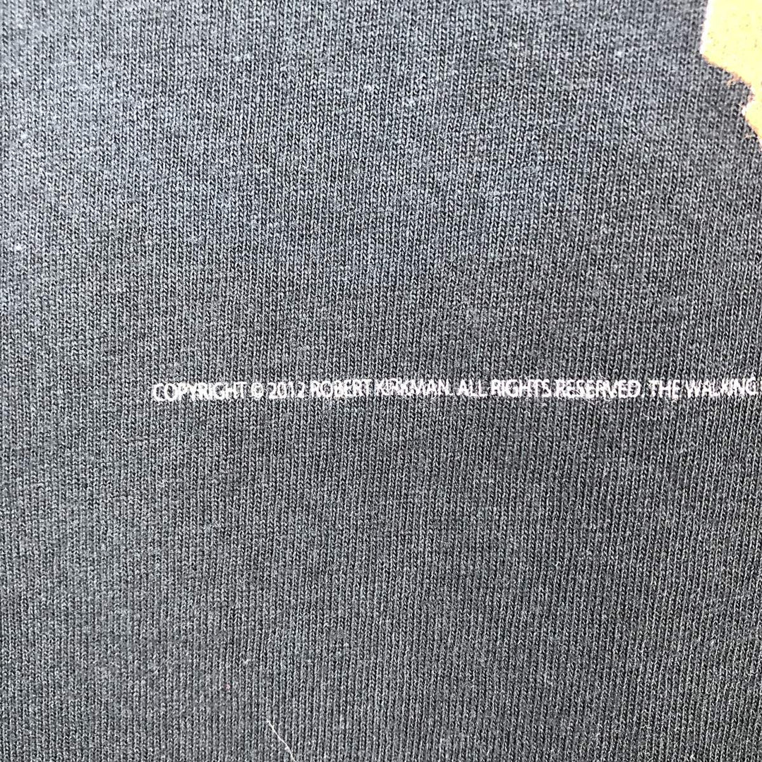 Gildan THE WALKING DEAD Movie T-Shirt (Men's XL equivalent) cotton black type Vintage Second Hand