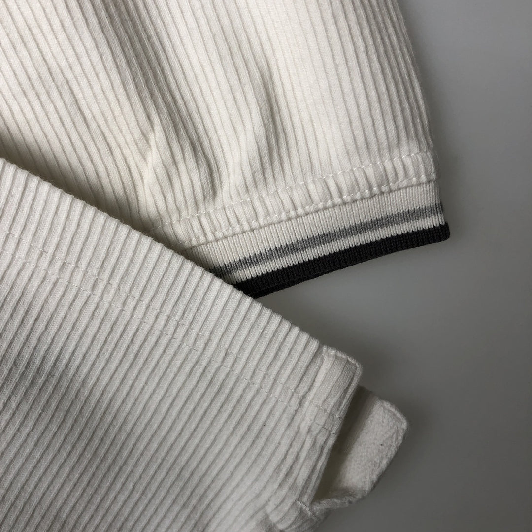 Eddie Bauer Short-Sleeve V-Neck T-Shirt, Men's Size L (approx.) cotton white type Vintage Second Hand