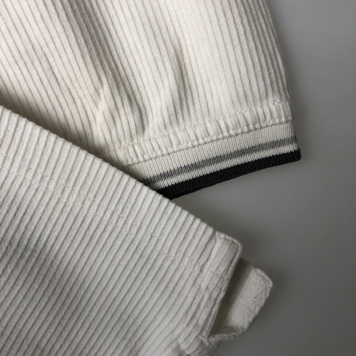 Eddie Bauer Short-Sleeve V-Neck T-Shirt, Men's Size L (approx.) cotton white type Vintage Second Hand