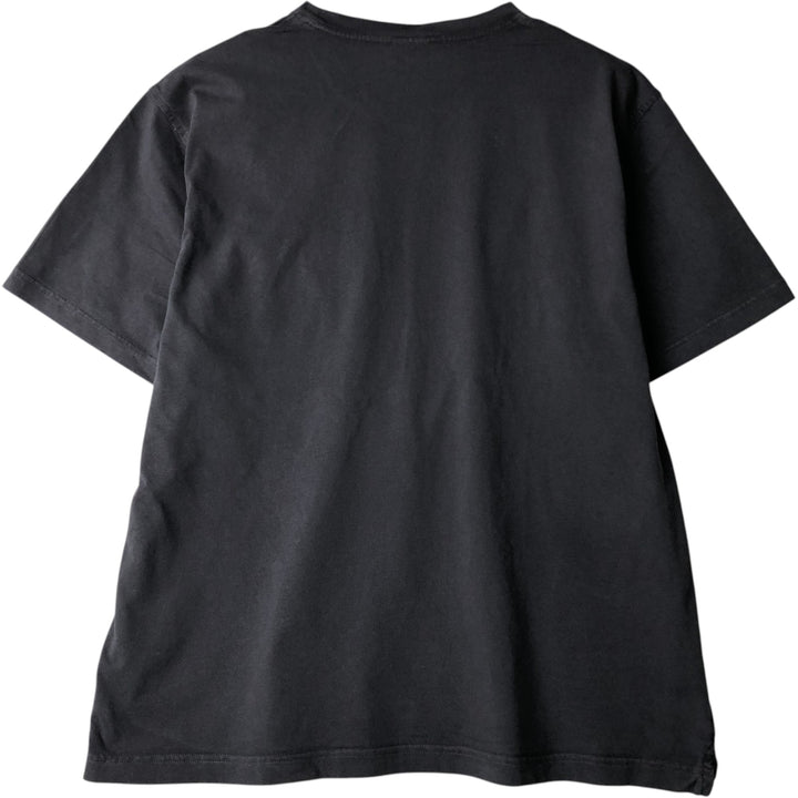 Brooks Brothers 1818 Short-Sleeve T-Shirt with One-Point Logo, Men's Size XXL (approx.) cotton black type Vintage Second Hand