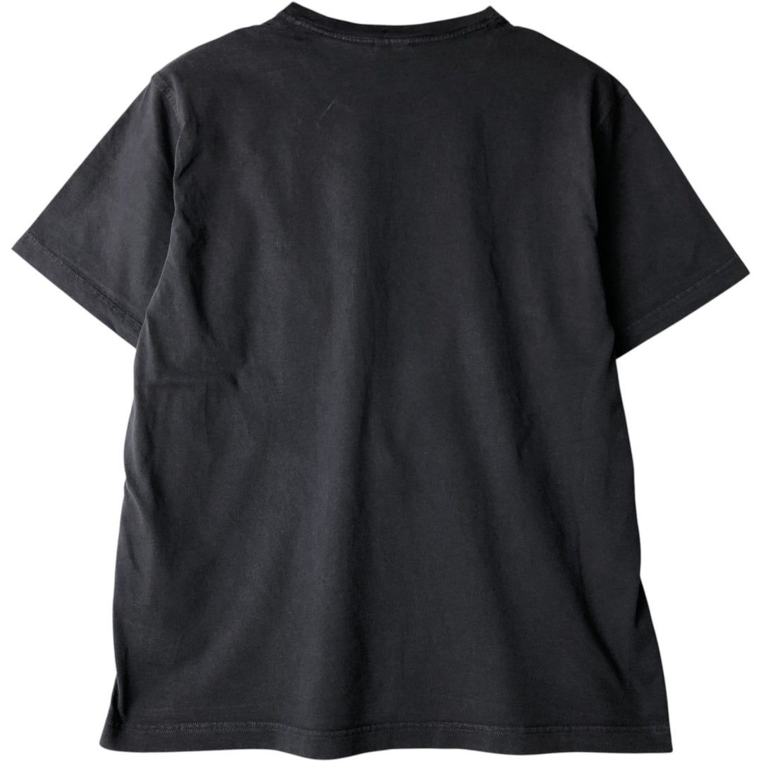 Brooks Brothers 1818 Short-Sleeve T-Shirt with One-Point Logo, Men's Size XL (approx.) cotton black type Vintage Second Hand
