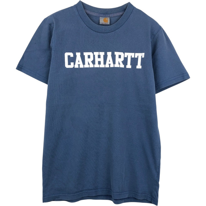 Carhartt Short-Sleeve Logo T-Shirt, Men's Size S (approx.) cotton blue type Vintage Second Hand