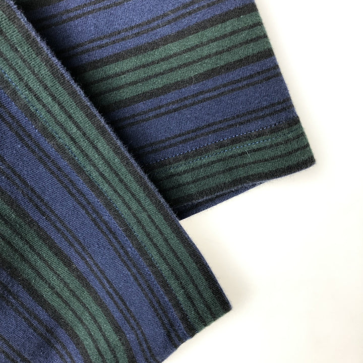 1990'S Tommy Hilfiger Short-Sleeve Striped T-Shirt, Men's Size XL (Equivalent), Vintage cotton navy blue type Vintage Second Hand
