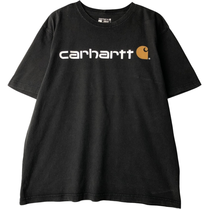 Carhartt Loose Fit Short Sleeve Logo T-Shirt, Men's Size L (approx.) cotton black type Vintage Second Hand