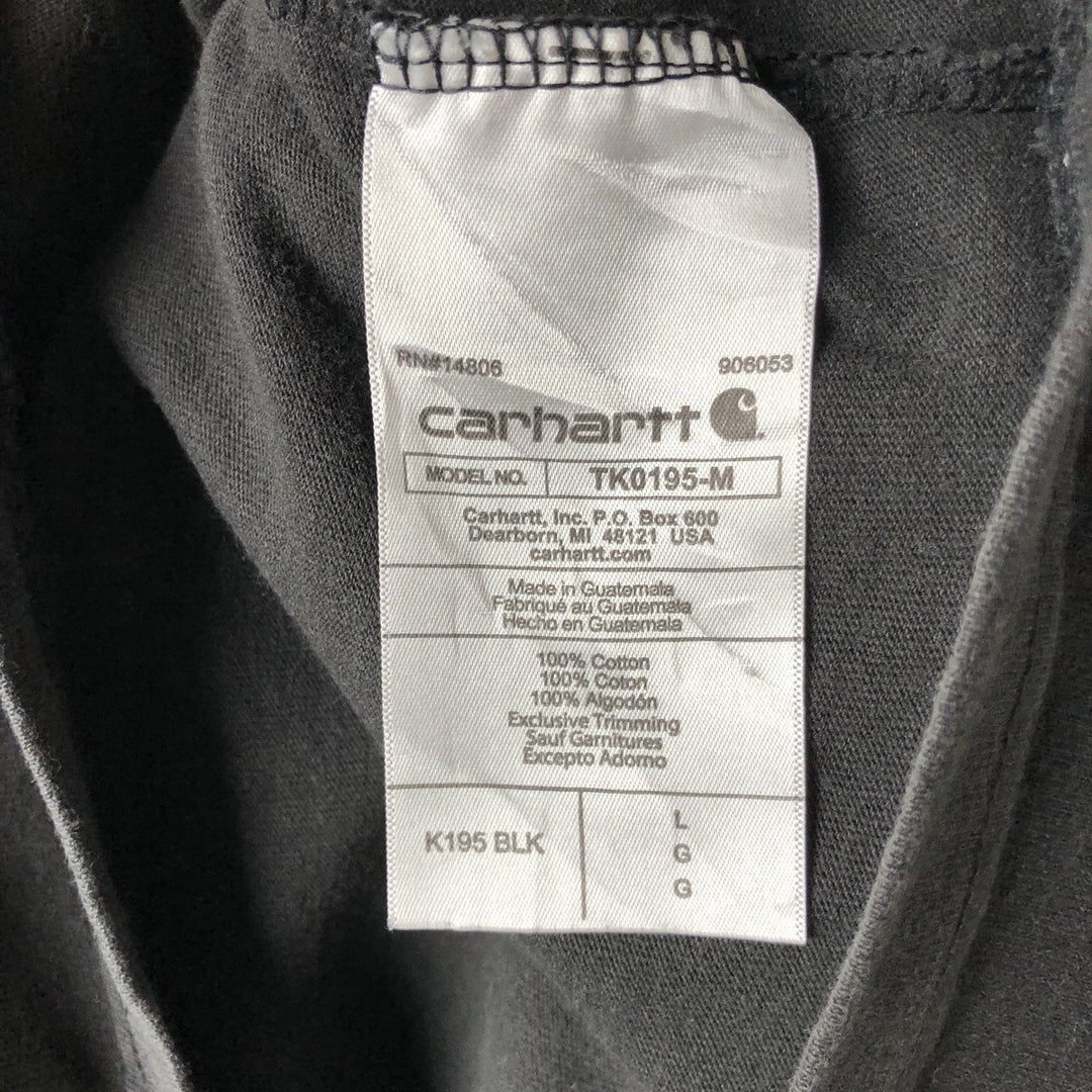 Carhartt Loose Fit Short Sleeve Logo T-Shirt, Men's Size L (approx.) cotton black type Vintage Second Hand