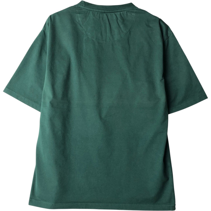 Ralph Lauren POLO RALPH LAUREN Short-Sleeve T-Shirt with One-Point Logo, Men's Size XL (approx.) cotton Green type dark green Vintage Second Hand
