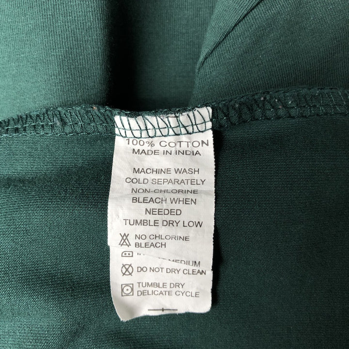 Ralph Lauren POLO RALPH LAUREN Short-Sleeve T-Shirt with One-Point Logo, Men's Size XL (approx.) cotton Green type dark green Vintage Second Hand