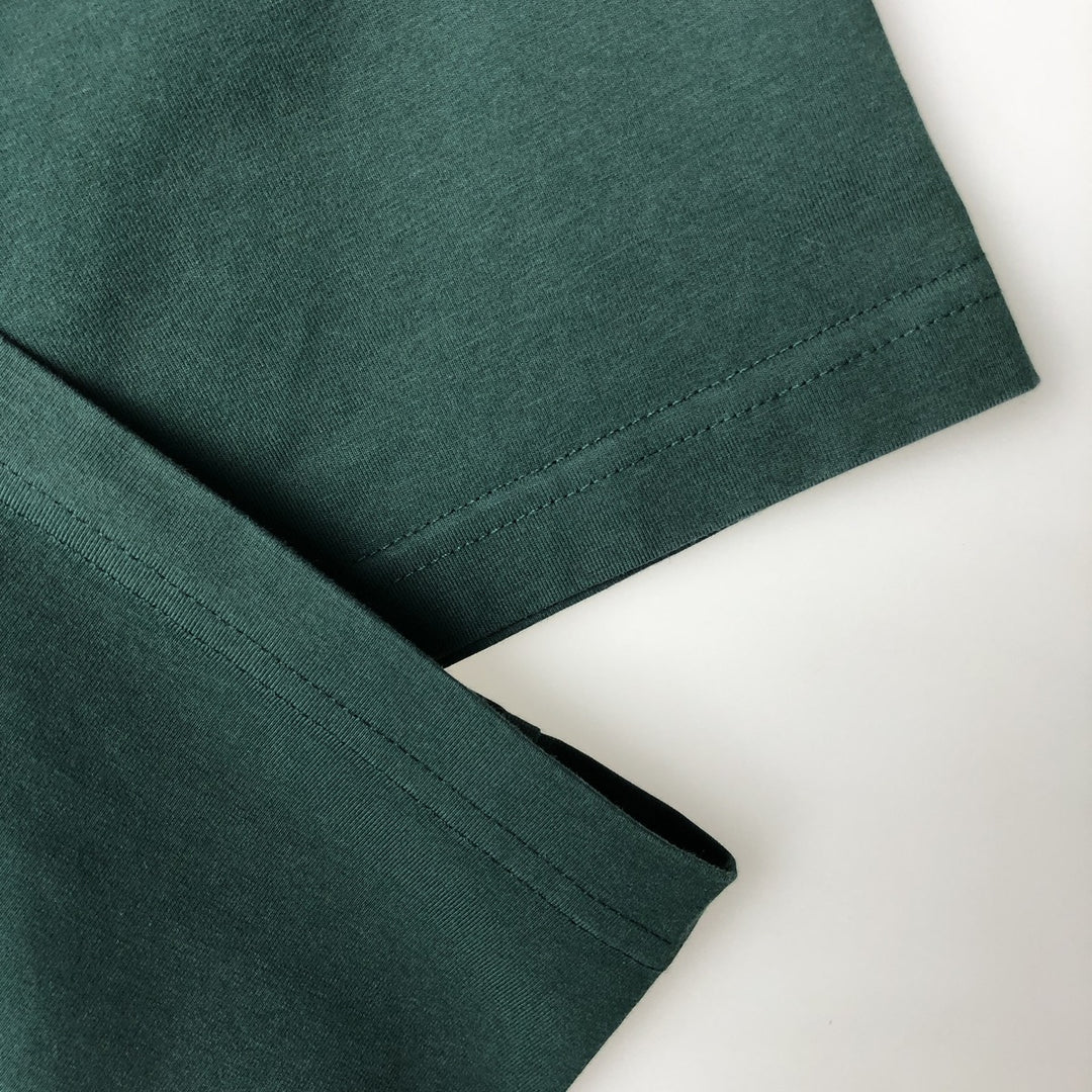 Ralph Lauren POLO RALPH LAUREN Short-Sleeve T-Shirt with One-Point Logo, Men's Size XL (approx.) cotton Green type dark green Vintage Second Hand