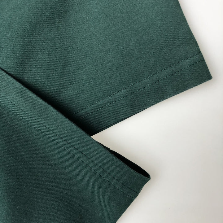Ralph Lauren POLO RALPH LAUREN Short-Sleeve T-Shirt with One-Point Logo, Men's Size XL (approx.) cotton Green type dark green Vintage Second Hand
