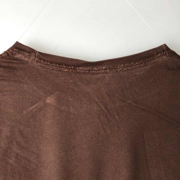 Ralph Lauren POLO by Ralph Lauren short sleeve one point logo T-shirt men's M size cotton brown type Vintage Second Hand