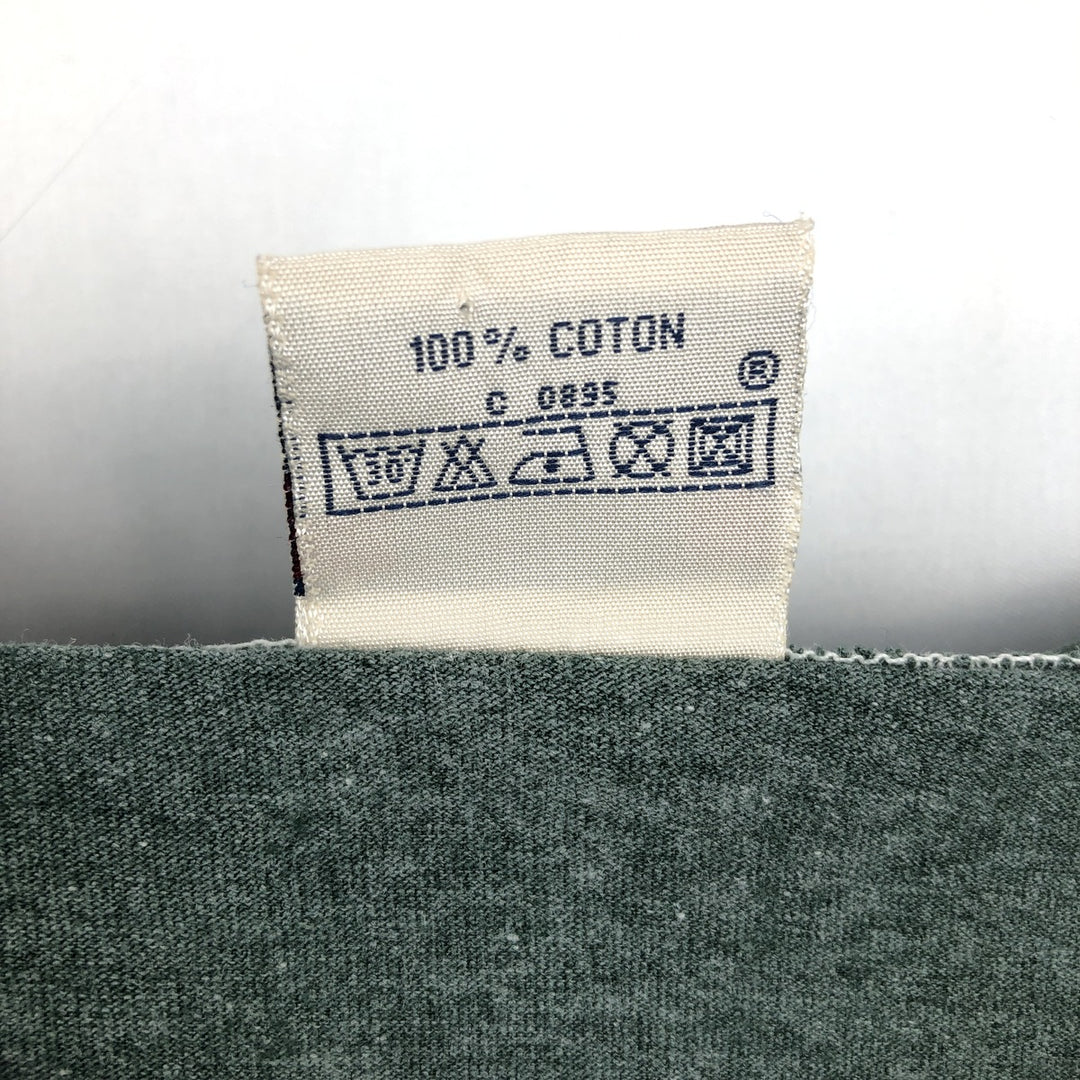 Levi's Henley neck short-sleeved T-shirt, men's size L (approx.) cotton green type Vintage Second Hand