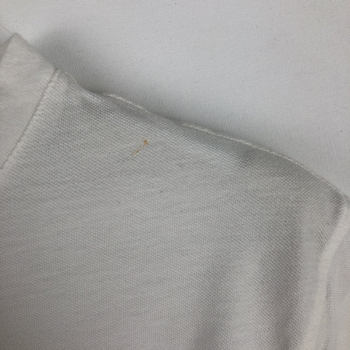 Ralph Lauren POLO RALPH LAUREN Henley neck short-sleeved T-shirt with a single logo, men's size S (approx.) cotton white type Vintage Second Hand