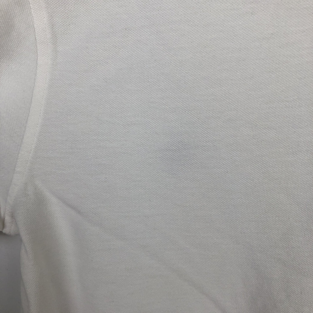 Ralph Lauren POLO RALPH LAUREN Henley neck short-sleeved T-shirt with a single logo, men's size S (approx.) cotton white type Vintage Second Hand