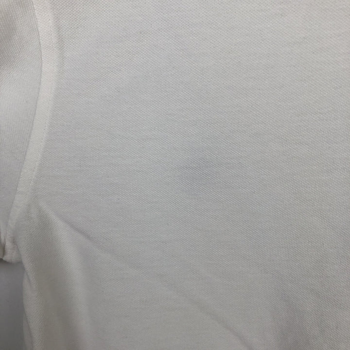 Ralph Lauren POLO RALPH LAUREN Henley neck short-sleeved T-shirt with a single logo, men's size S (approx.) cotton white type Vintage Second Hand