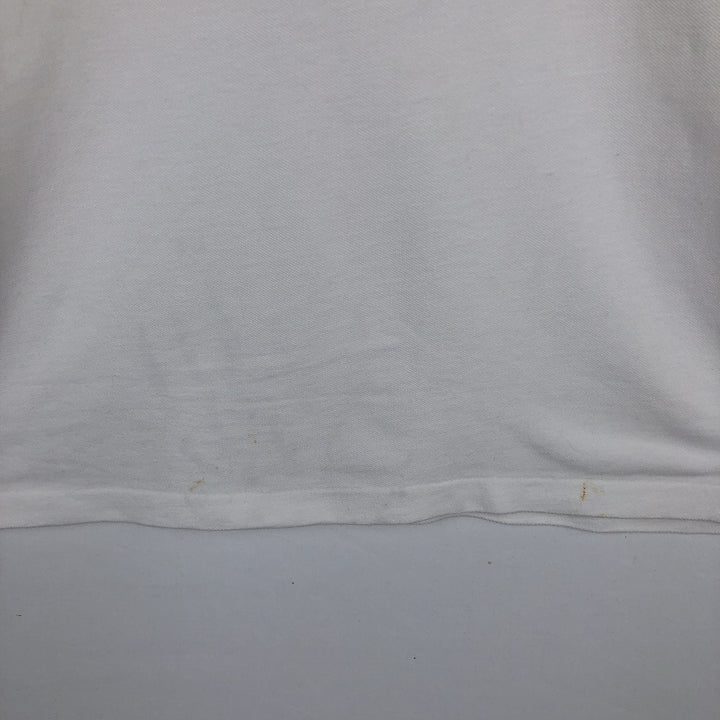 Ralph Lauren POLO RALPH LAUREN Henley neck short-sleeved T-shirt with a single logo, men's size S (approx.) cotton white type Vintage Second Hand