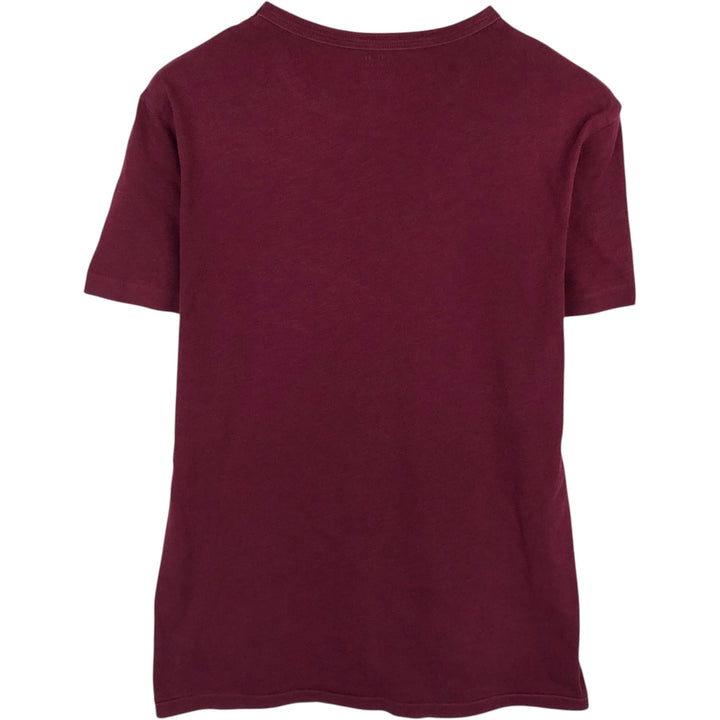 Ralph Lauren POLO by Ralph Lauren short-sleeved logo T-shirt, men's size small cotton Red type red-purple Vintage Second Hand