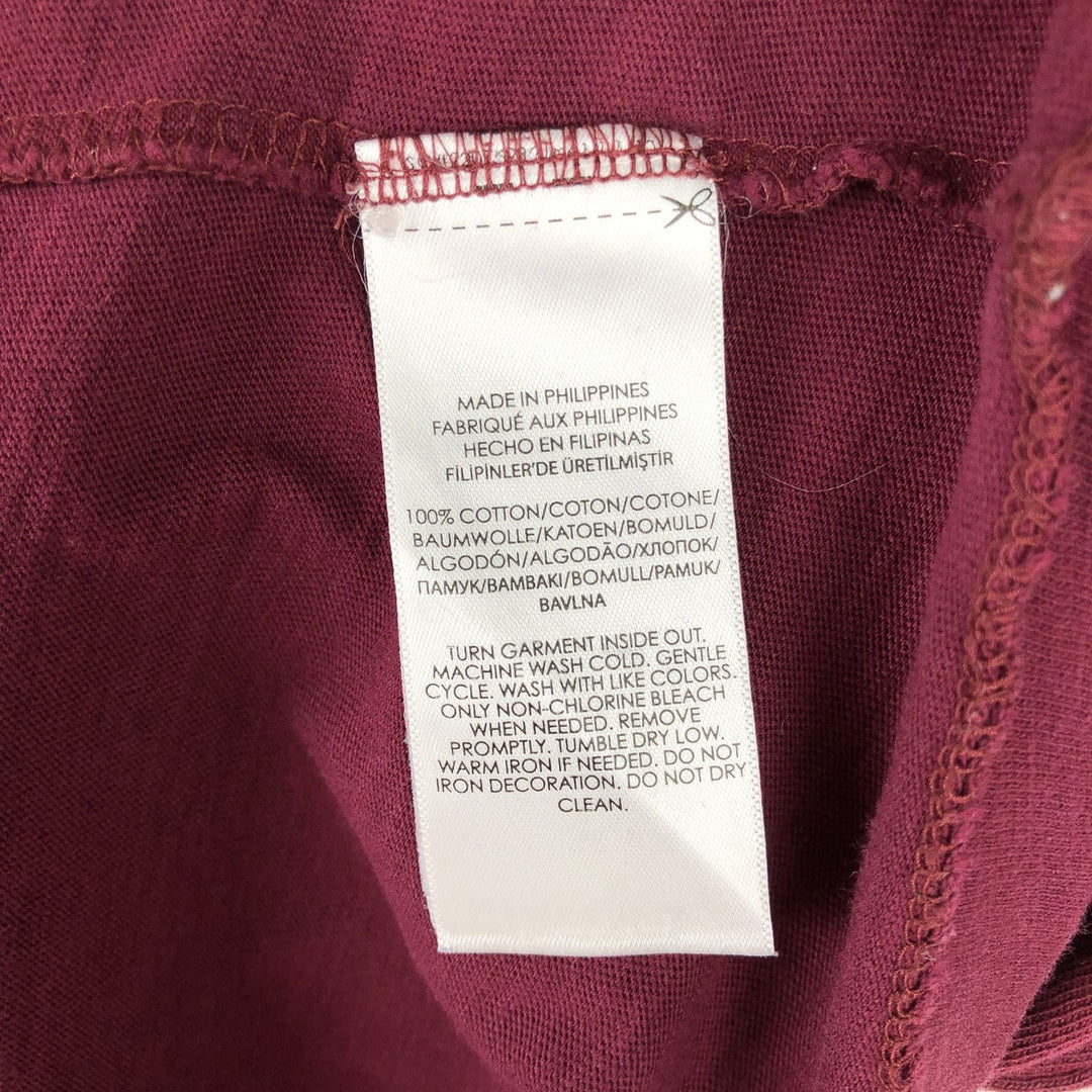 Ralph Lauren POLO by Ralph Lauren short-sleeved logo T-shirt, men's size small cotton Red type red-purple Vintage Second Hand