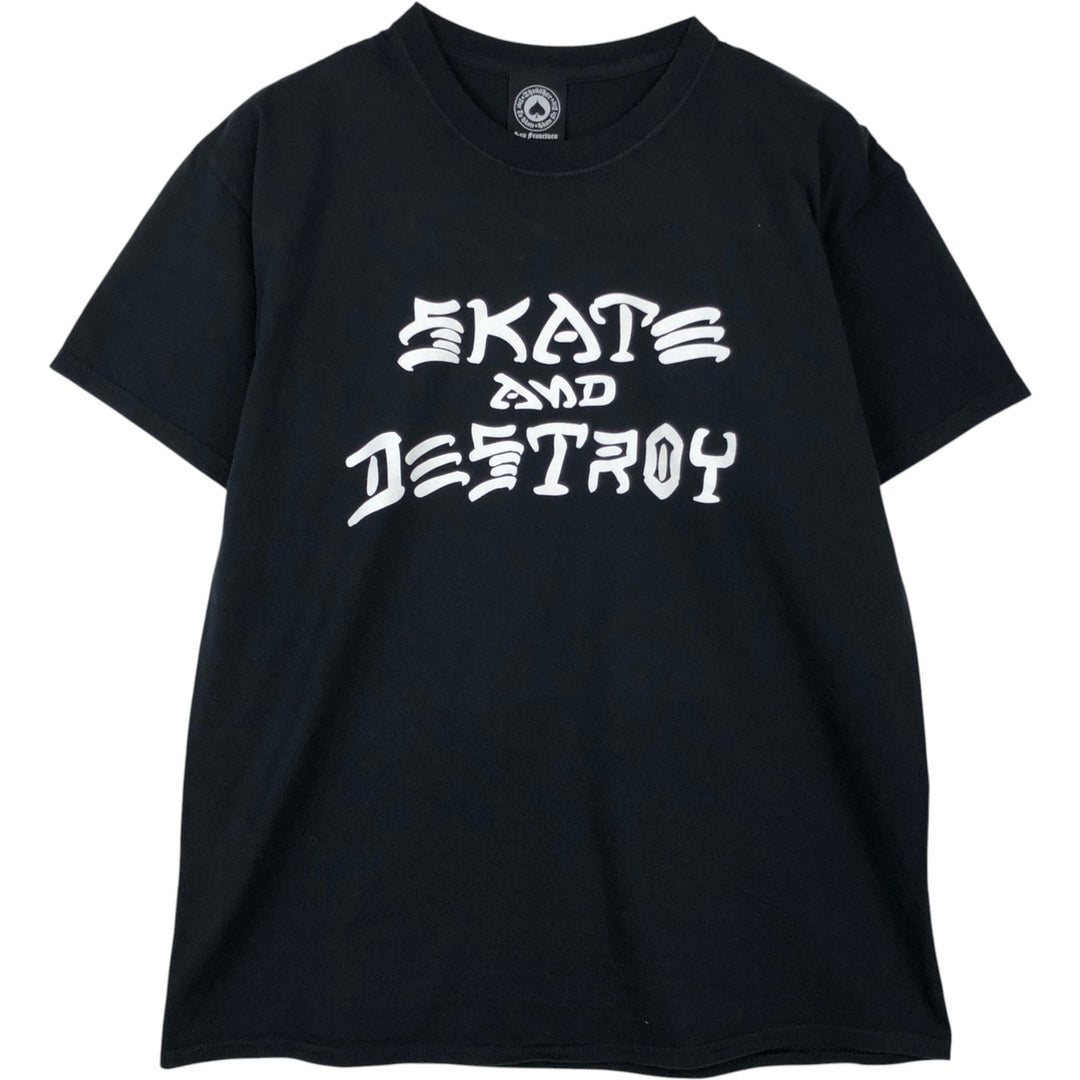 Thrasher THRASHER Short-Sleeve Printed T-Shirt, Men's Size M (approx.) unclear black type Vintage Second Hand