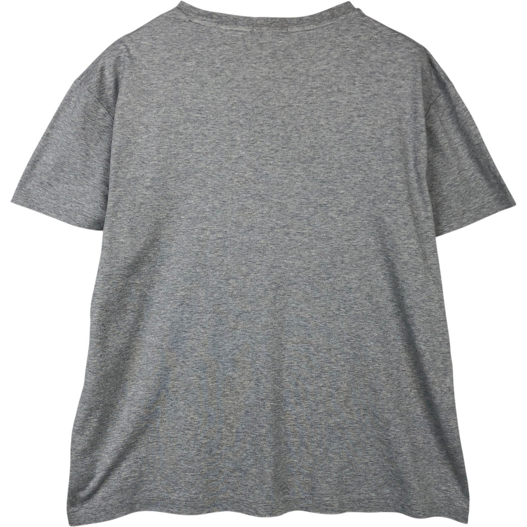 Ralph Lauren POLO RALPH LAUREN CLASSIC FIT Short-Sleeve T-Shirt with One-Point Logo, Men's Size L (approx.) cotton gray type Vintage Second Hand