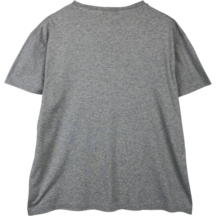 Ralph Lauren POLO RALPH LAUREN CLASSIC FIT Short-Sleeve T-Shirt with One-Point Logo, Men's Size L (approx.) cotton gray type Vintage Second Hand