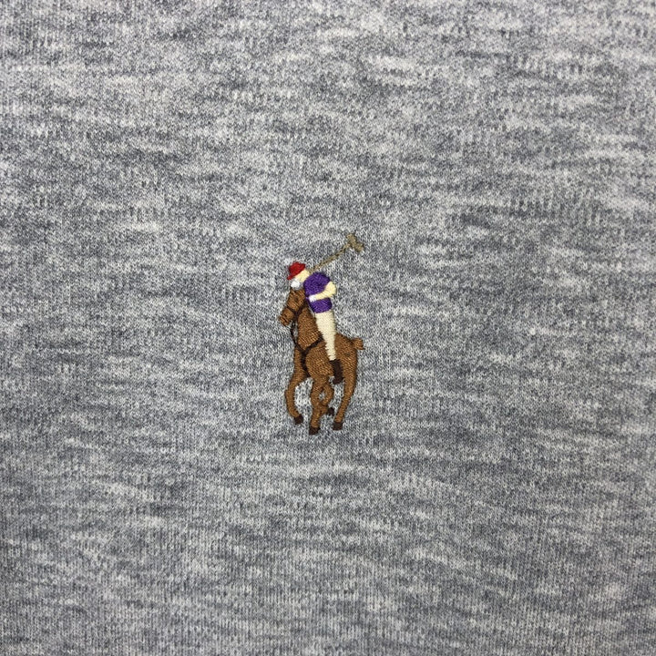 Ralph Lauren POLO RALPH LAUREN CLASSIC FIT Short-Sleeve T-Shirt with One-Point Logo, Men's Size L (approx.) cotton gray type Vintage Second Hand