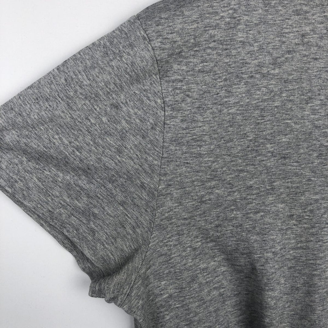 Ralph Lauren POLO RALPH LAUREN CLASSIC FIT Short-Sleeve T-Shirt with One-Point Logo, Men's Size L (approx.) cotton gray type Vintage Second Hand