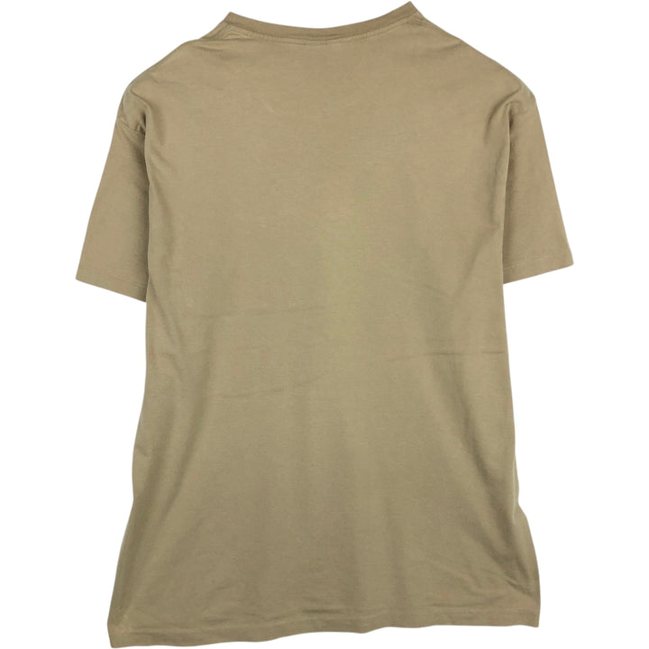 Ralph Lauren POLO by Ralph Lauren Short Sleeve One Point Logo Pocket T-Shirt Men's M cotton Khaki type beige Vintage Second Hand
