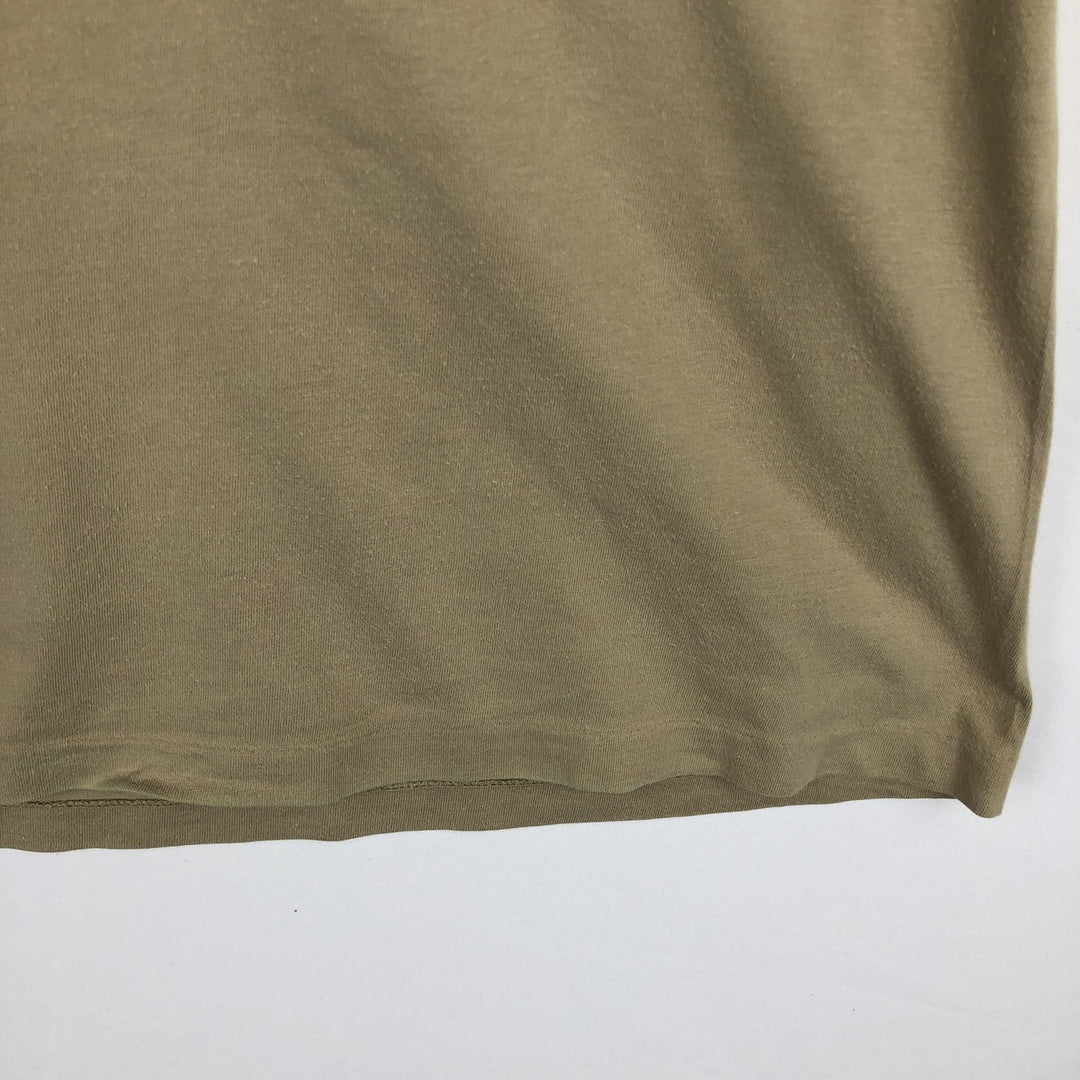 Ralph Lauren POLO by Ralph Lauren Short Sleeve One Point Logo Pocket T-Shirt Men's M cotton Khaki type beige Vintage Second Hand