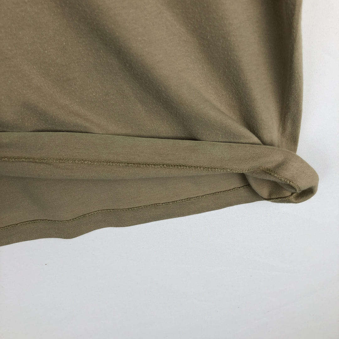 Ralph Lauren POLO by Ralph Lauren Short Sleeve One Point Logo Pocket T-Shirt Men's M cotton Khaki type beige Vintage Second Hand