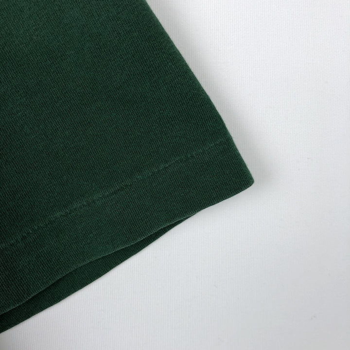Ralph Lauren POLO by Ralph Lauren V-neck short-sleeved T-shirt with a single logo, men's size M (approx.) cotton Green type dark green Vintage Second Hand