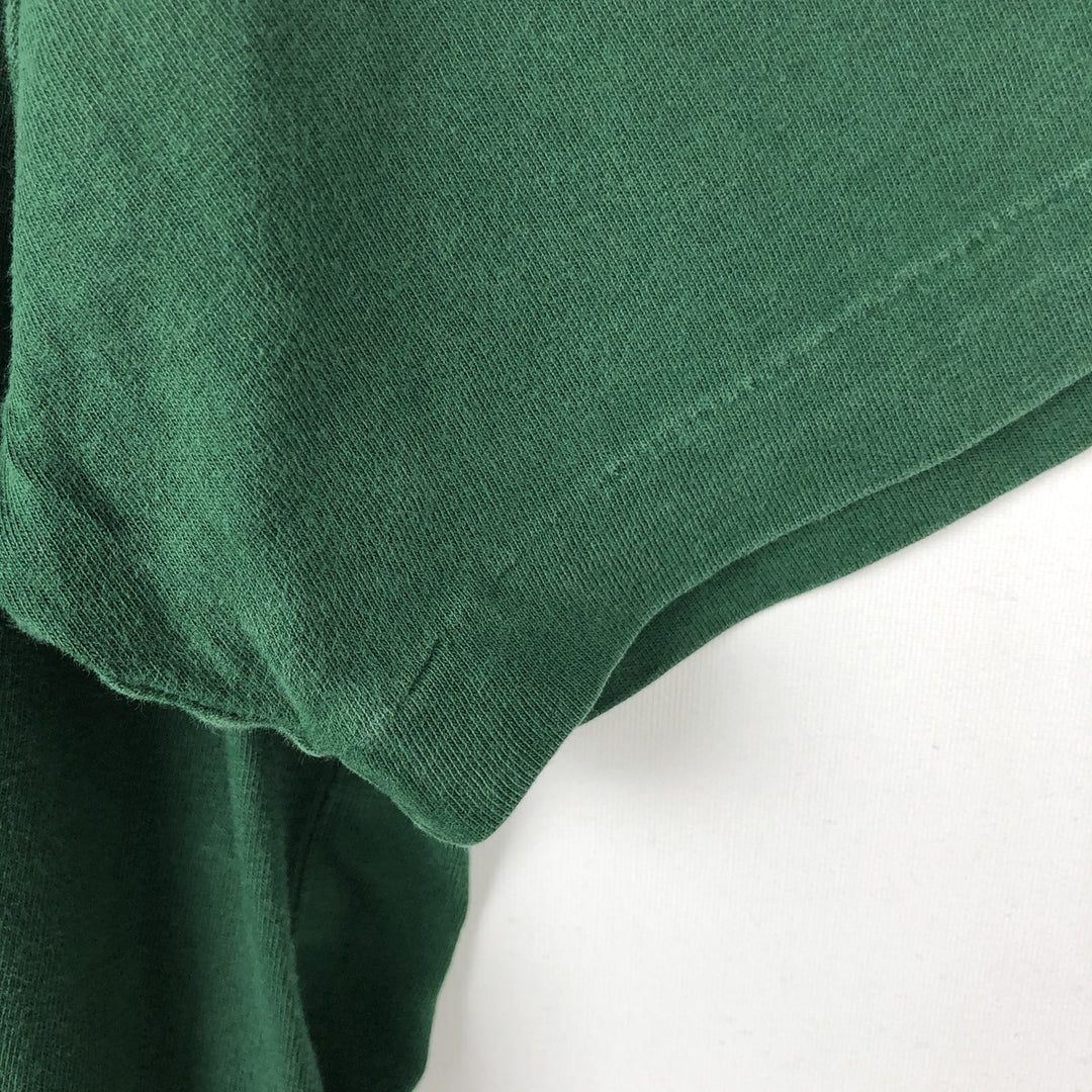 Ralph Lauren POLO by Ralph Lauren V-neck short-sleeved T-shirt with a single logo, men's size M (approx.) cotton Green type dark green Vintage Second Hand